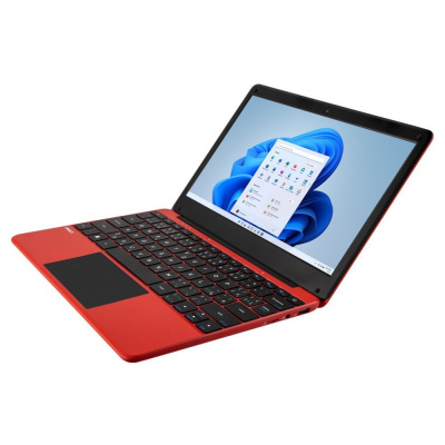 UMAX VisionBook 12WRx červený Notebook, Celeron N4020, 4GB LPDDR4, 128GB, Intel UHD 600, 11,6" HD IPS, mini HDMI, 2x USB, USB typ C, W11Pro, červený UMM230222