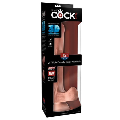 Pipedream King Cock Plus 12" Triple Density Cock with Balls