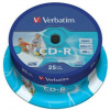 CD-R 80 min. Verbatim DL+ 52x Printable spindl po 25ks - 43439