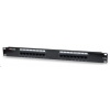 Intellinet Patch Panel, 19", Cat5e, 16-Port, UTP, 1U, Black 513548