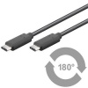 398456 - PremiumCord Kabel USB 3.1 konektor C/male - USB 3.1 konektor C/male, 0,5m - ku31cc05bk