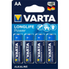 Tužková baterie LONGLIFE POWER 4 ks, typ AA, 4906 VARTA (VARTA)