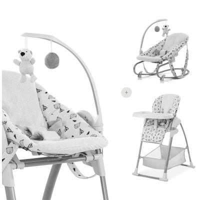 Dětská jídelní židlička Hauck Sit'n Relax 3v1 nordic grey