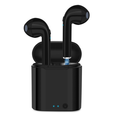 Bezdrátová bluetooth sluchátka i7s TWS Bluetooth 5.0 Barva: černá, Druh nabíječky: v retail packu