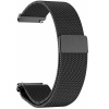 eses Milánský tah celokovový řemínek pro chytré hodinky 22mm Barva: černá s magnetickým zapínáním