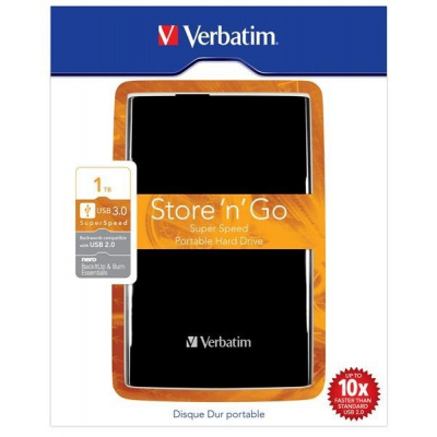 Verbatim Store 'n' Go 1TB, 2,5", USB 3.0, 53023