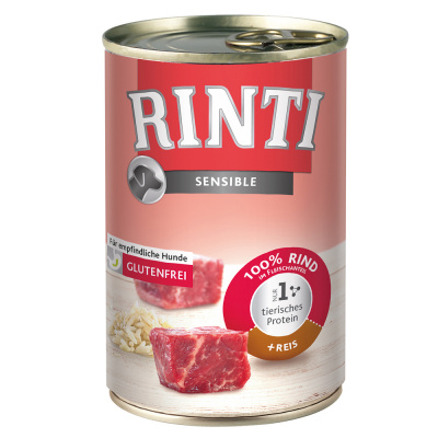 RINTI Sensible 6 x 400 g - Hovězí & rýže