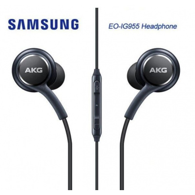 Stereo sluchátka pro Samsung J700F Galaxy J7 BASS černá - ORIGINÁL