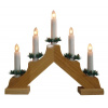 Svícen vánoční elektrický 4 svíčky - Přírodní