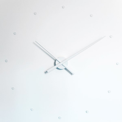 NOMON Designové nástěnné hodiny NOMON OJ bílé 80cm