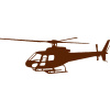SAMOLEPKA Vrtulník 002 levá helikoptéra (15 - hnědá) NA AUTO, NÁLEPKA, FÓLIE, POLEP, TUNING, VÝROBA, TISK, ALZA