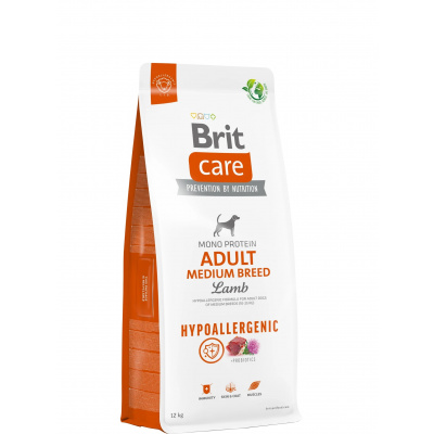 Brit Care Hypo-Allergenic Adult Medium Breed Lamb & Rice 12 kg