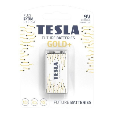 TESLA TESLA GOLD+ alkalická baterie 9V (6LR61, blister) 1 ks BATTES1074