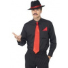 Pánská sada Gangster červená (klobouk, kravata, kapesník)