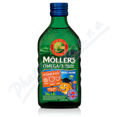 Mollers Omega 3 Ovocná příchuť 250 ml