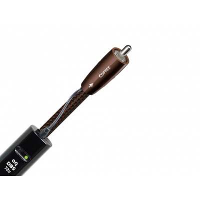 Audioquest Digital Coax Coffee Délka 0,75m (High End RCA - RCA coax digitální kabel. Odpor 75 Ohm, průměr 21 AWG.)