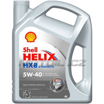 Shell Helix HX8 5W-40 4L - oficielní distribuce SHELL