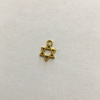 Bižuterní přívěšek Davidova hvězda 1 cm - barva zlato