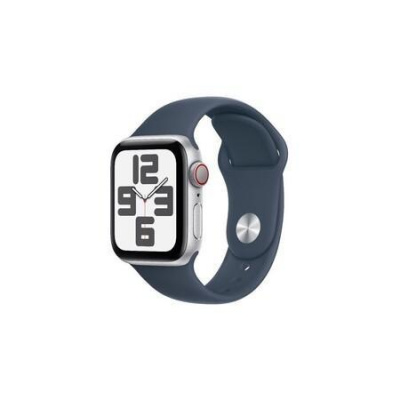 Apple Watch SE (2022) Cellular 40mm sportovní silikonový řemínek bouřkově modrý M/L