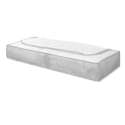 Compactor nízký textilní úložný box Boston 107 × 46 × 16 cm, šedý