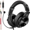 OneOdio A71M DJ Sluchátka Over Ear kabelová stereo černá High-Resolution Audio, Redukce šumu mikrofonu headset, otočná sluchátka