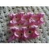 Mašlička textilní - saténová růžová světlá 605 - doprodej