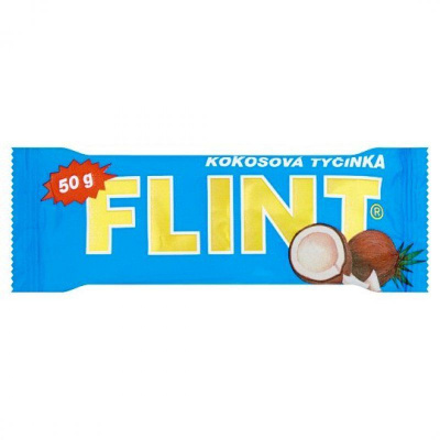 Flint kokosová tyčinka tmavá 50g (BLUE)