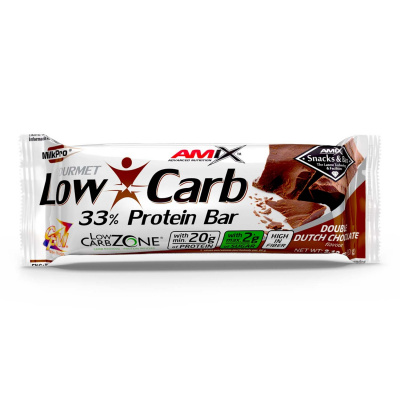 Amix Low-Carb 33% Protein bar 60 g Příchuť: Dvojitá čokoláda