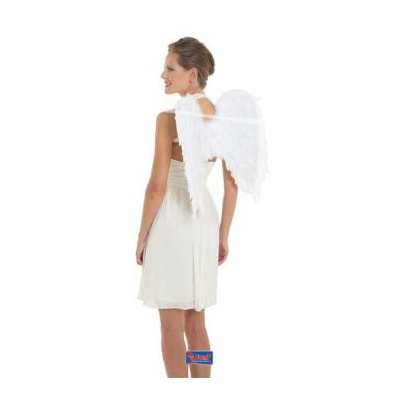 Bílá andělská křídla rozpětí křídel 50x50 cm - vánoce - ANGEL WINGS