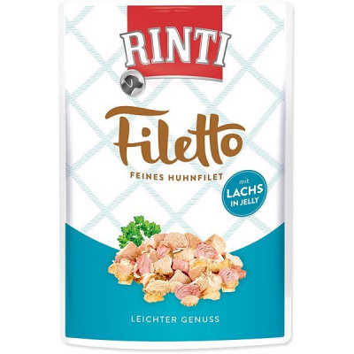Rinti Filetto Kapsička kuře + losos v želé 100 g