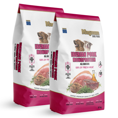 Magnum dog food Magnum Iberian Pork & Monoprotein All Breed 2x12kg