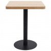 vidaXL Bistro stolek světle hnědý/černý 60 x 60 cm MDF