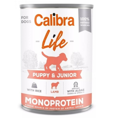 Calibra Life Calibra Dog Life konzerva Puppy & Junior Lamb with Rice 400g
