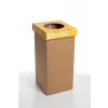 Koš na tříděný odpad "Mini", recyklovaný, anglický popis, žlutá, 20 l, RECOBIN