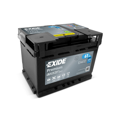 Exide Premium 12V 61Ah 600A EA612