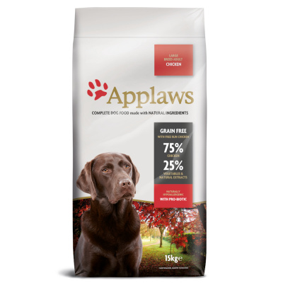 Applaws Dog Adult Large Breed Chicken - Výhodné balení 2 x 15 Kg
