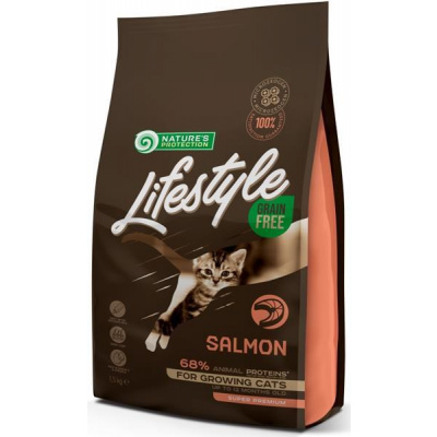 Nature´s Protection Nature's Protection Cat Dry LifeStyle GF Kitten Salmon 1,5 kg