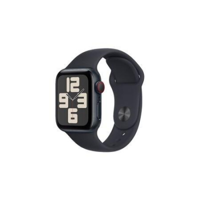Apple Watch SE (2022) Cellular 40mm sportovní silikonový řemínek temně inkoustový M/L