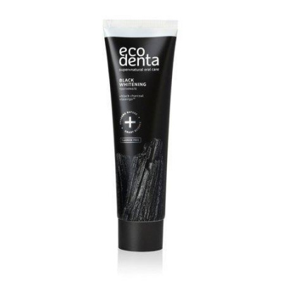 Ecodenta Černá bělicí zubní pasta s uhlím a extraktem Teavigo (Black Whitening Toothpaste) 100 ml