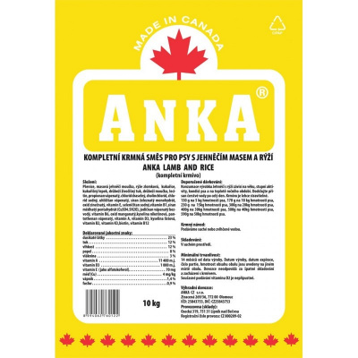 Anka Lamb&Rice váha: 18kg