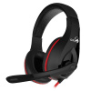Genius HS-G560 GX LYCHAS, herní sluchátka s mikrofonem, ovládání hlasitosti, černá/červená
