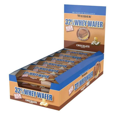 Weider 32% Whey Wafer 24x 35g proteinová tyčinka Stracciatella