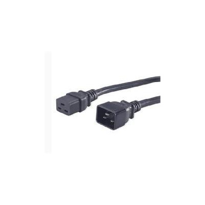 Kabel síťový prodlužovací 1.5m 220V/230V napájecí GEMBIRD (konektory IEC320 C19 a C20)