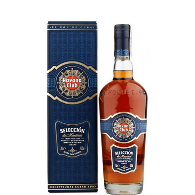 Havana Club Selección De Maestros 15y 0,7l 45% (krabička) Havana Club Kuba 45% 15 let Tmavě jantarová 1550