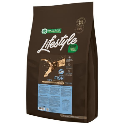 Nature´s Protection Nature's Protection Cat Dry LifeStyle GF Sterilised W.Fish 7 kg
