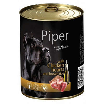 Piper Adult Kuřecí srdce & hnědá rýže 400 g