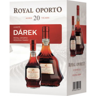 Real Companhia Velha Royal Oporto 20 Years aged Tawny 0,75l + Royal Oporto Reserva Tawny 0,2l