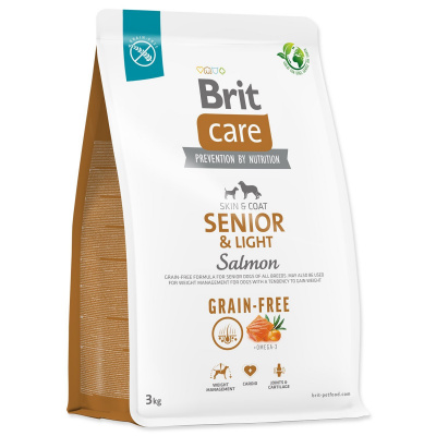Krmivo Brit Care Dog Grain-free Senior & Light Salmon 3kg-KS