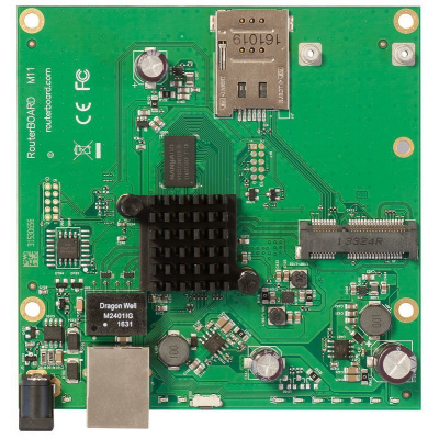 RouterBoard Mikrotik RBM11G Dual Core 880MHz CPU, 256MB RAM, 1x Gbit LAN, 1x miniPCI-e, ROS L4 RBM11G