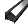 LEDprodukt LED lišta ROHOVÁ - černá Délka: 1m, Typ krytky: Mléčná krytka zaklapávací (difuzor)